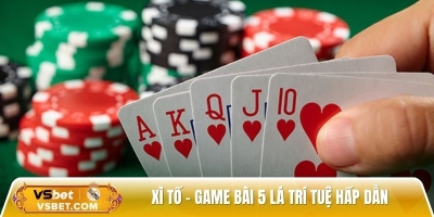 Xì tố – Game bài 5 lá trí tuệ kịch tính, hấp dẫn game thủ